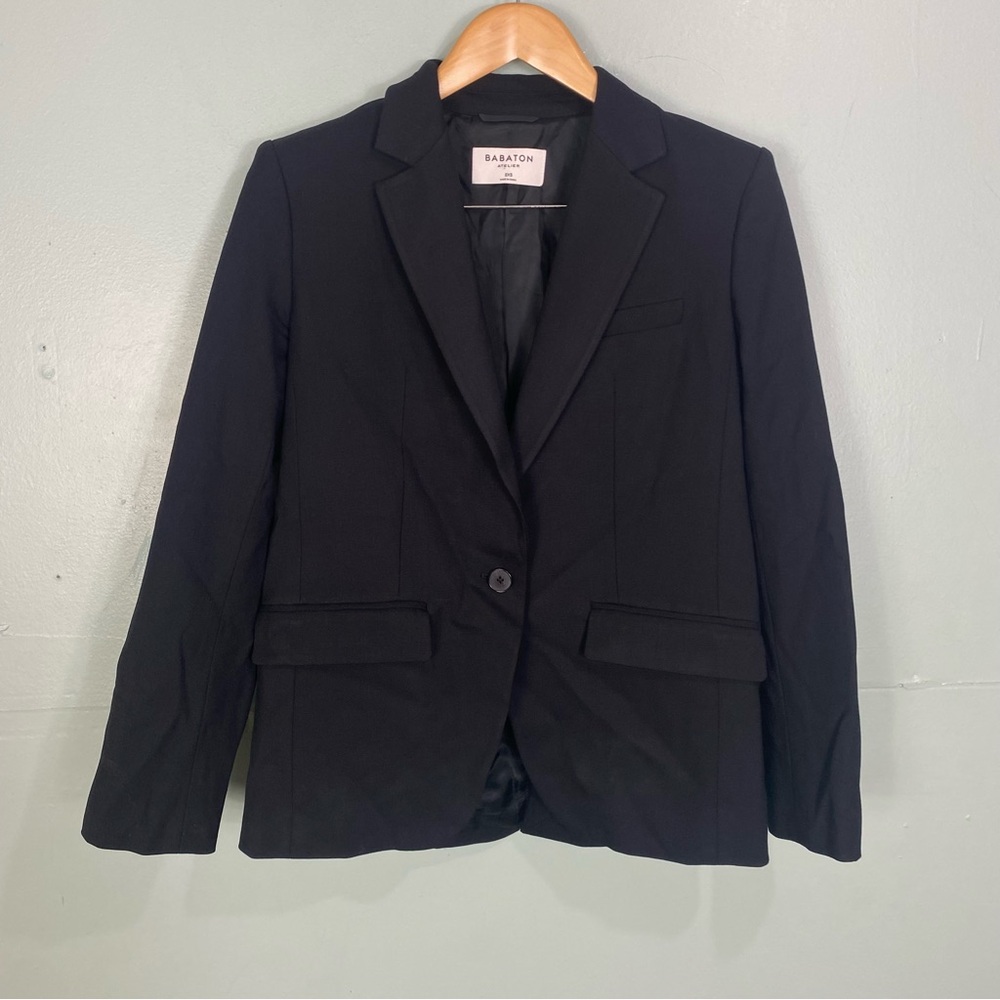 Aritzia Babaton Atelier Agency Wool Blazer Black XXS